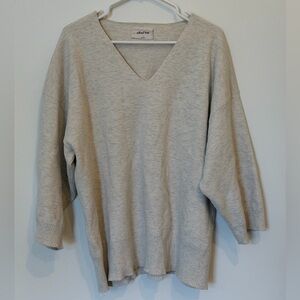 Aritzia Wilfred Free SZ M Souvenir Sweater heavy oversized  Neutral Quiet Luxury